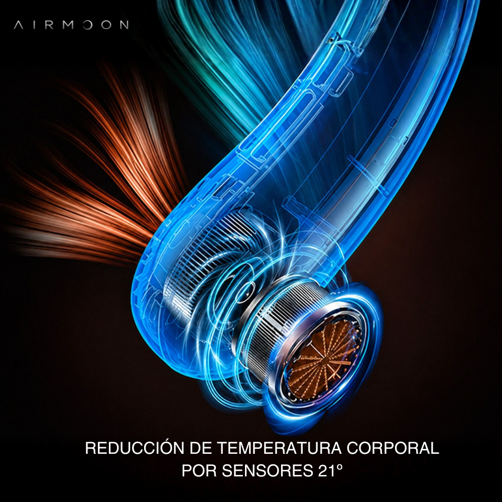 AirMoon™ CoolBreeze Pro | Ventilador de Cuello Portátil