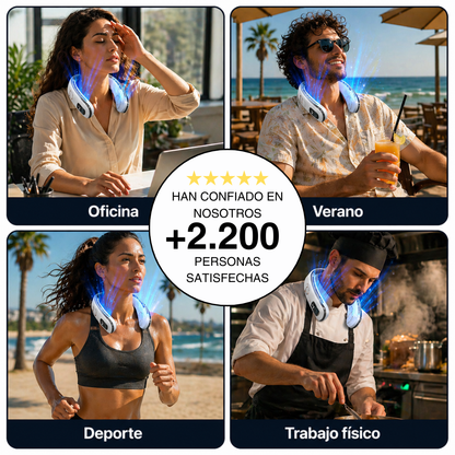 AirMoon™ CoolBreeze Pro | Ventilador de Cuello Portátil